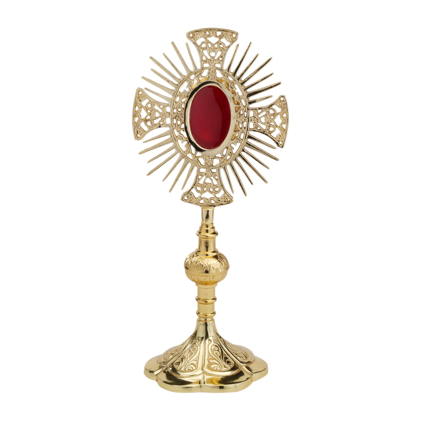 Reliquiario dorato H 28 cm