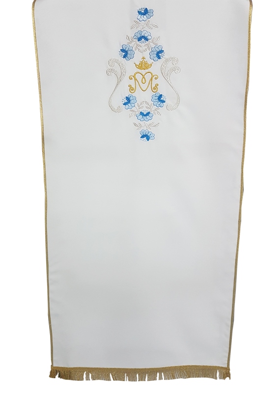 Copri leggio mariano ricamo m-rose