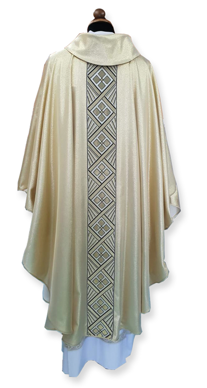 Casula in tessuto oro lamè