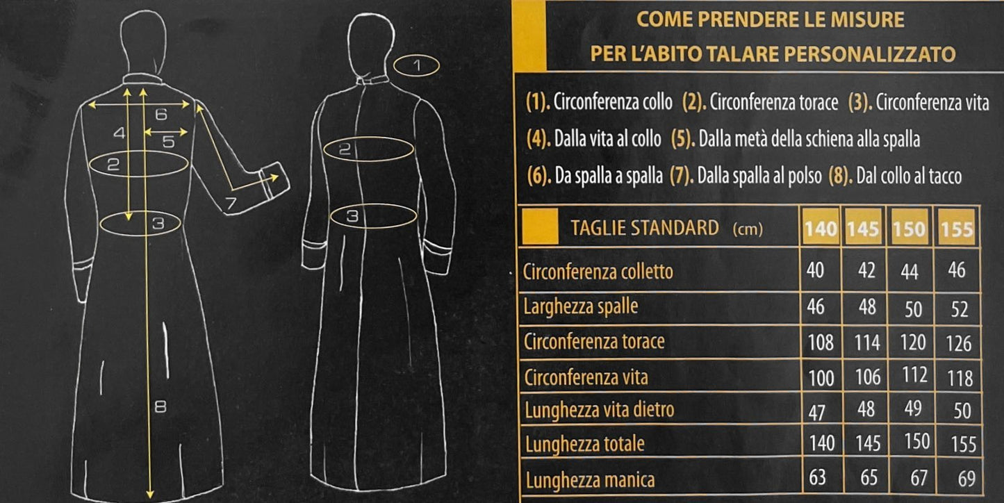 Abito Talare 100% lana/poliestere - luxdei.it