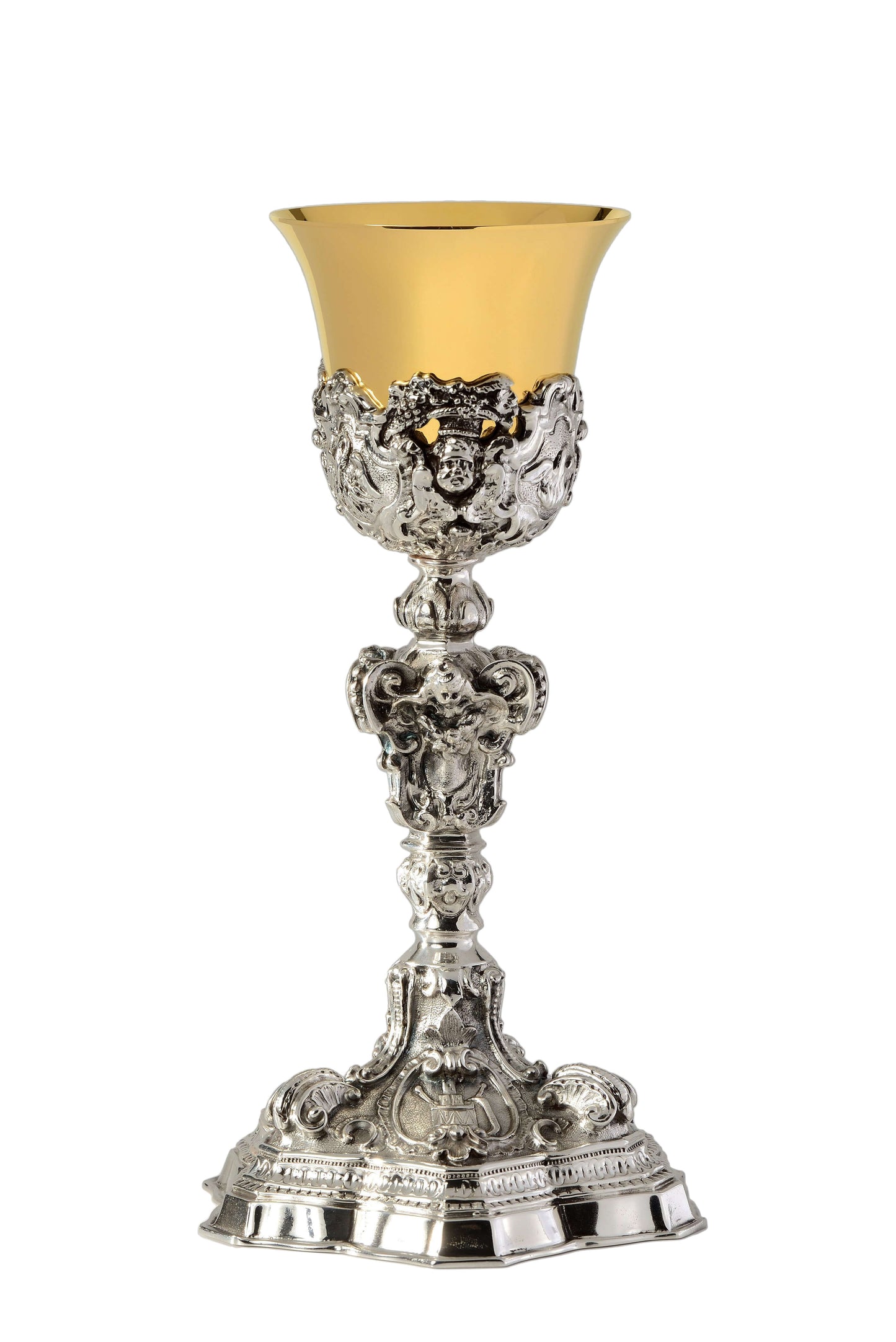 Calice in ottone Cesellato Passione di Cristo - Lux Dei - Vendita Articoli Religiosi