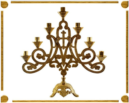 Candeliere 7 fiamme - 2 - Lux Dei - Vendita Articoli Religiosi