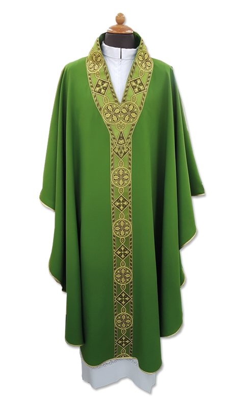 Casula coo particolare scollatura e bordo davanti e dietro - luxdei.it