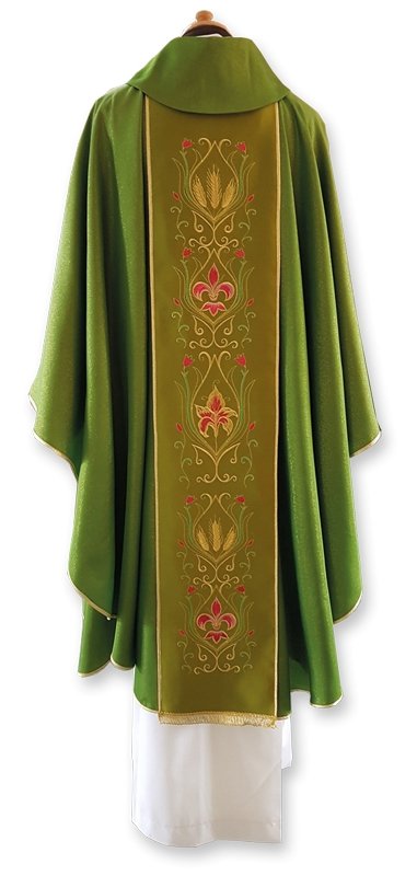 Casula in misto lana lurex con stolone - luxdei.it