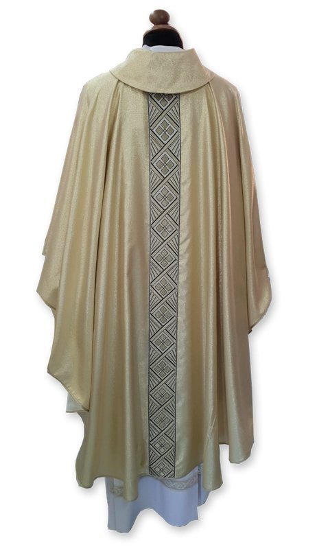 Casula in tessuto oro lamè - luxdei.it