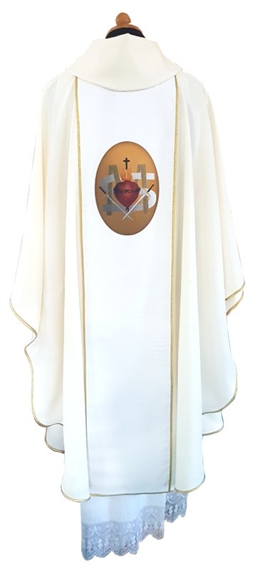 Casula mariana con stampa fronte e retro - luxdei.it