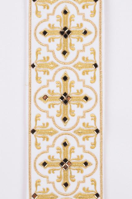 Casula ricamata e decorata bianca - luxdei.it