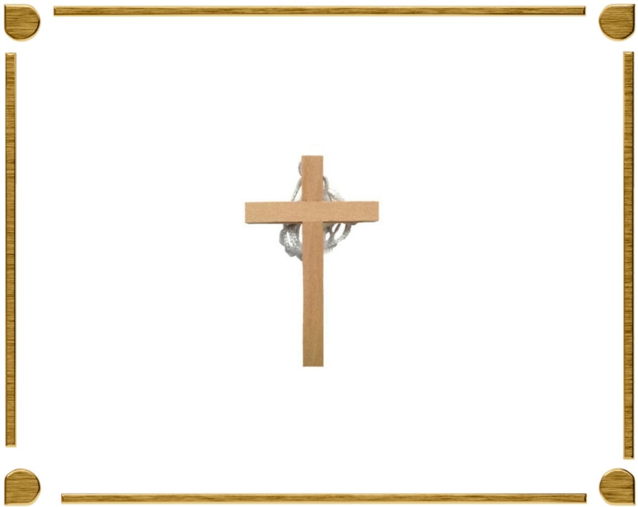 Croce in legno prima comunione - luxdei.it