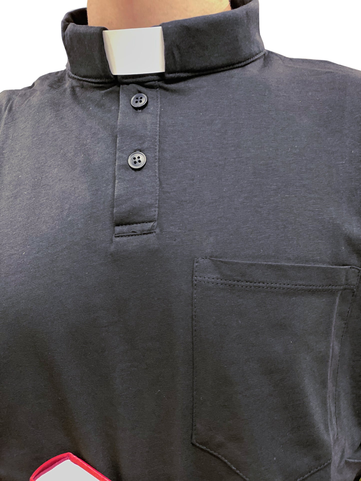 Polo Clergyman Sacerdote Cotone 100% - Nera - luxdei.it