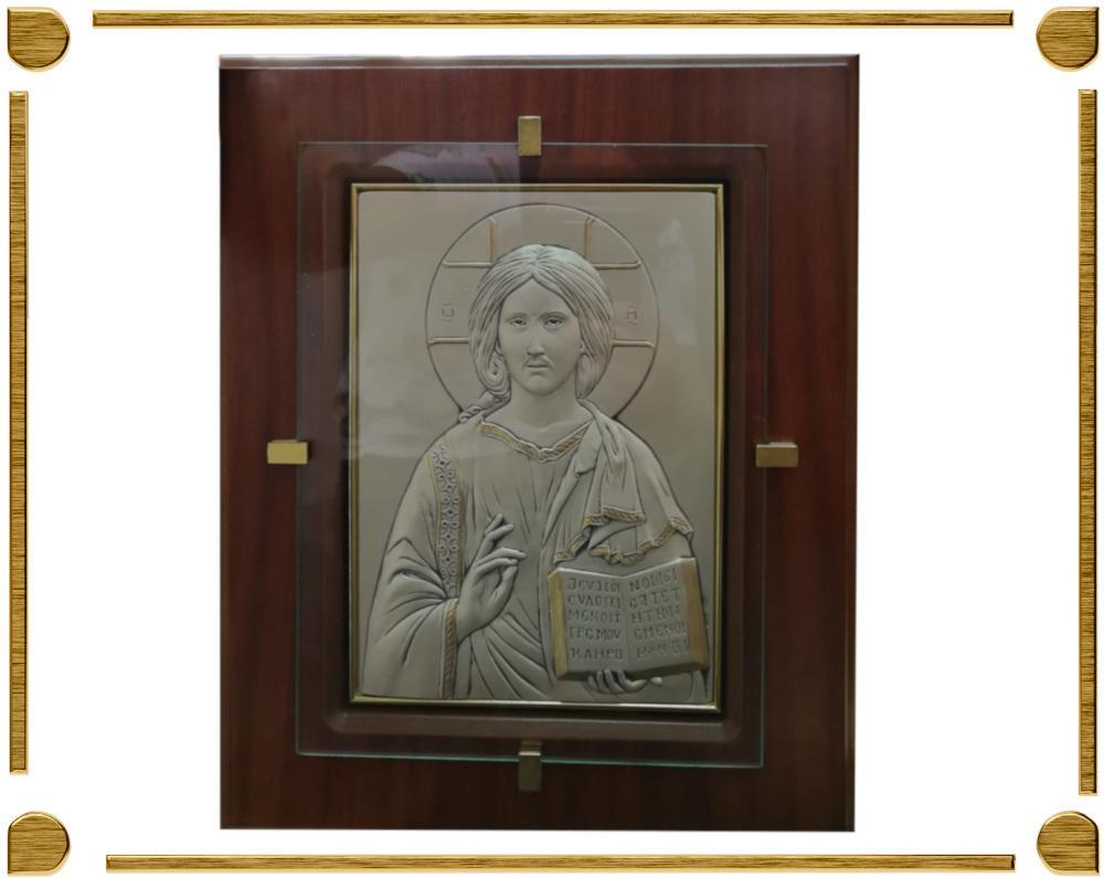 Quadro in Argento Gesù Maestro - luxdei.it