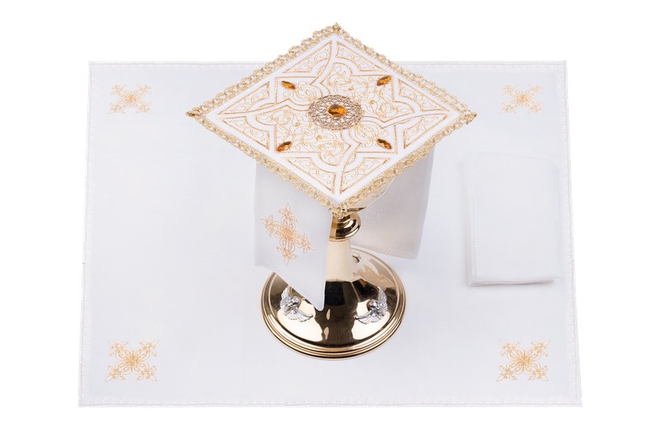 Set d'altare ricamato e decorato - luxdei.it
