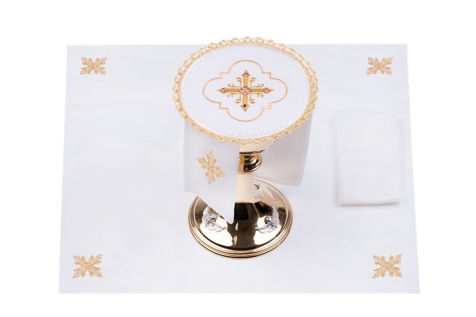 Set d'altare ricamato e decorato - luxdei.it