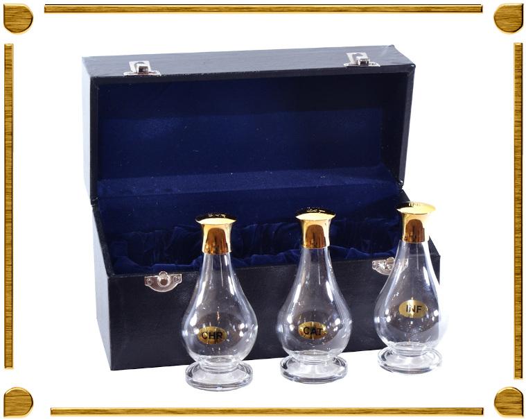 Set Vasetti per Olio Santo con cofanetto - luxdei.it