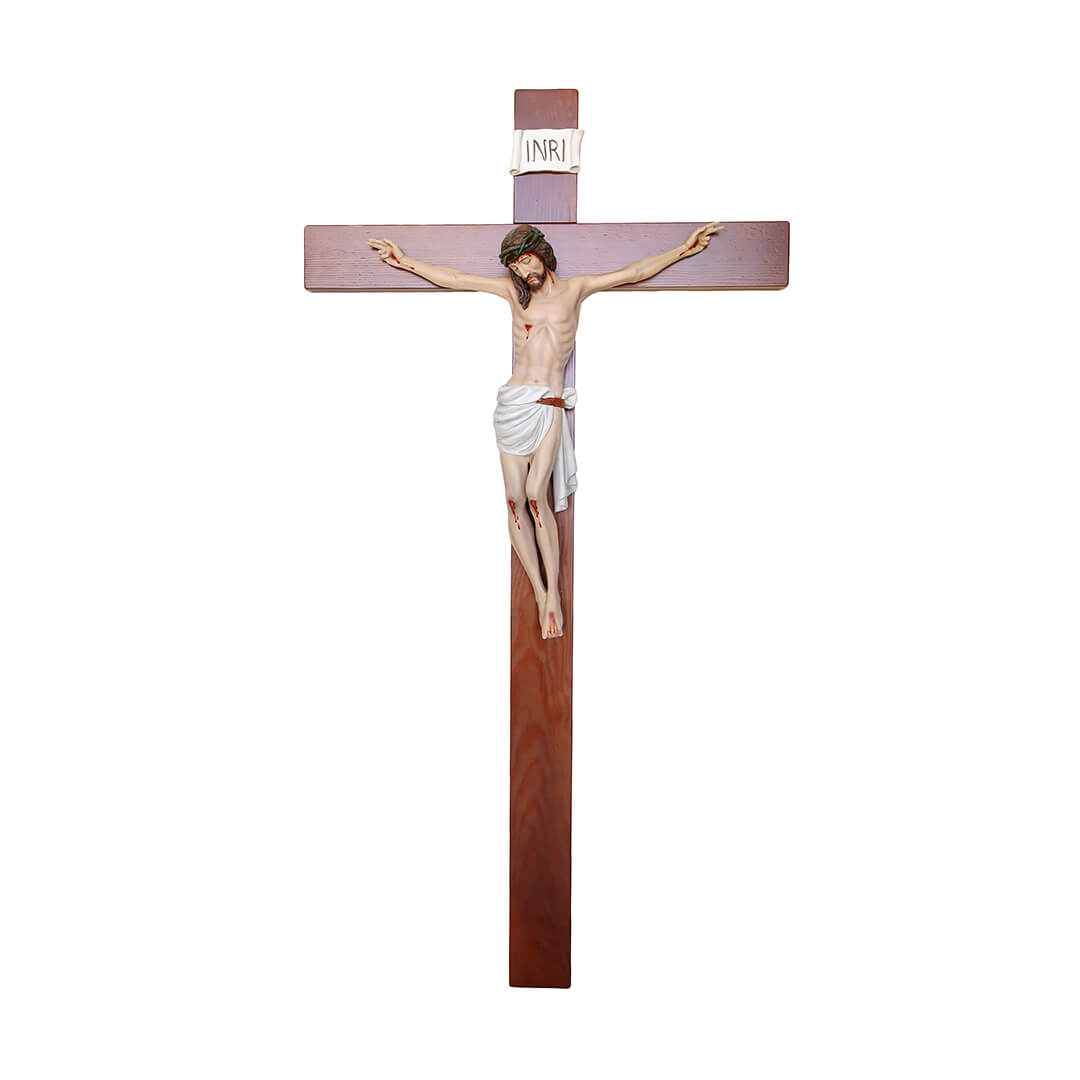 Statua Cristo in Croce - 70cm - Lux Dei - Vendita Articoli Religiosi