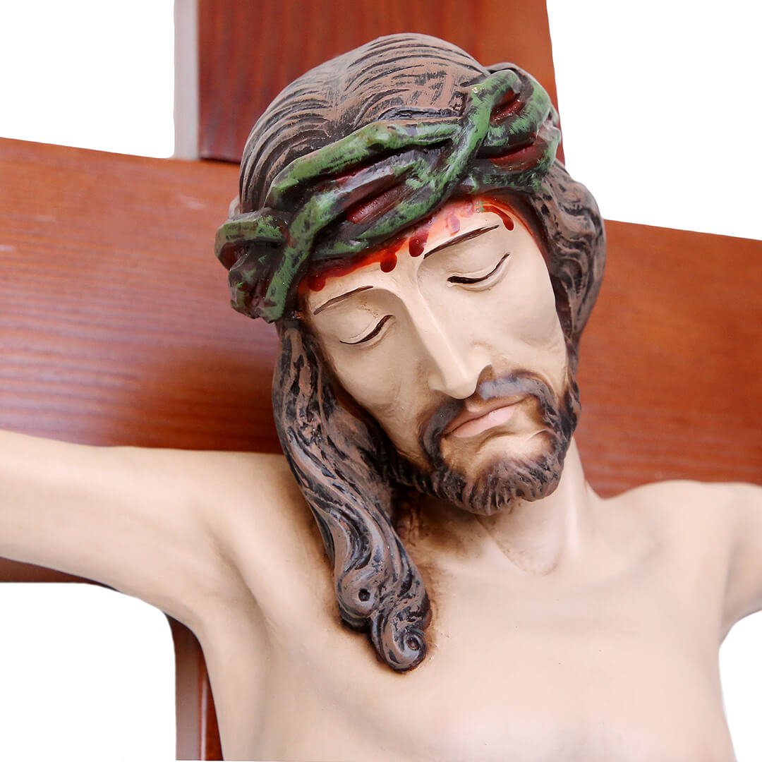 Statua Cristo in Croce - 70cm - Lux Dei - Vendita Articoli Religiosi