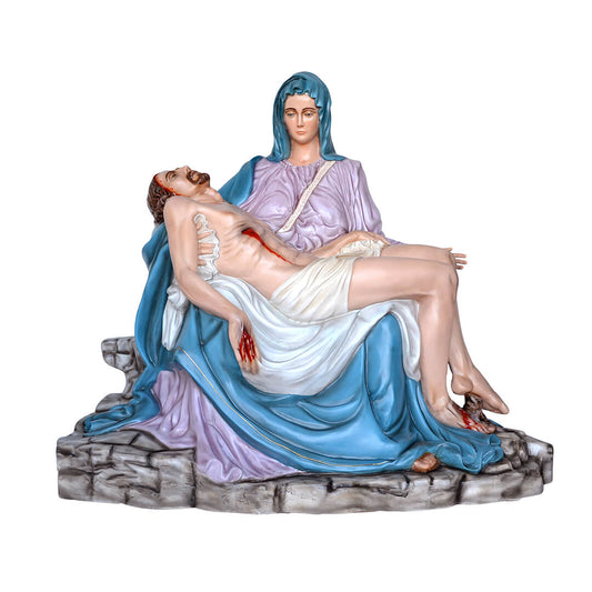 Statua della Pietà - 130x150cm - Decorata - Lux Dei - Vendita Articoli Religiosi