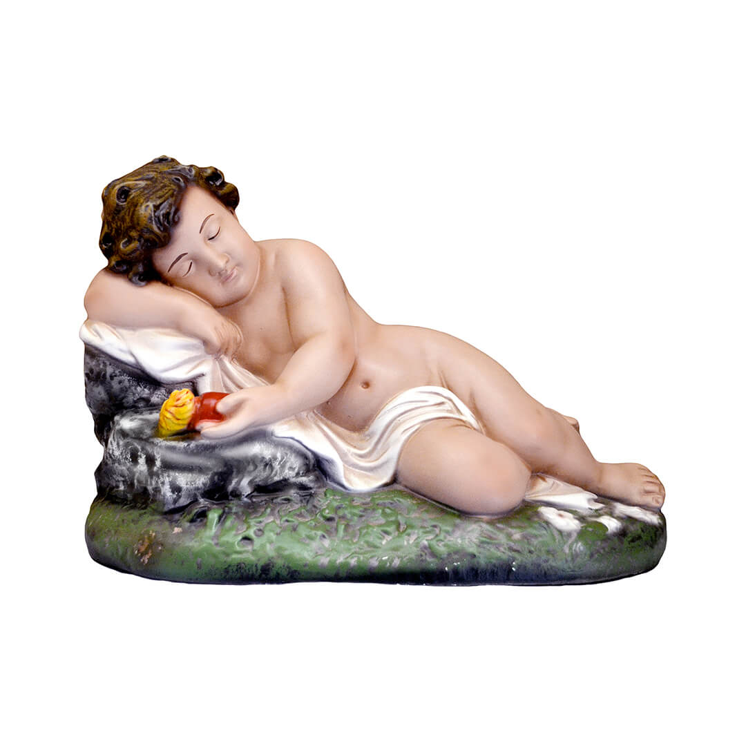 Statua Gesù Bambino dormiente nudo 35cm - Lux Dei - Vendita Articoli Religiosi