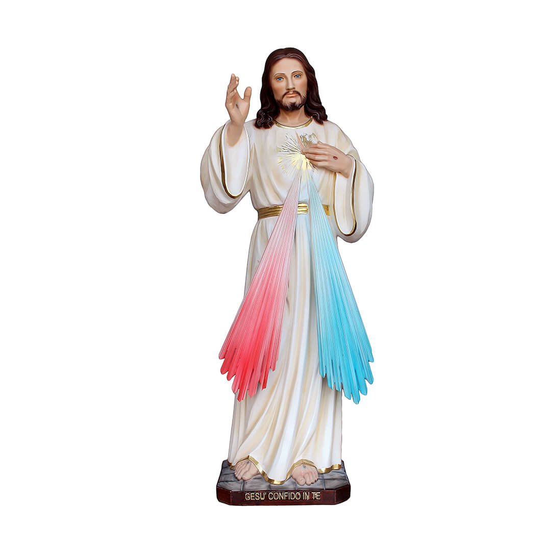 Statua Gesù Misericordioso - 60cm - Lux Dei - Vendita Articoli Religiosi
