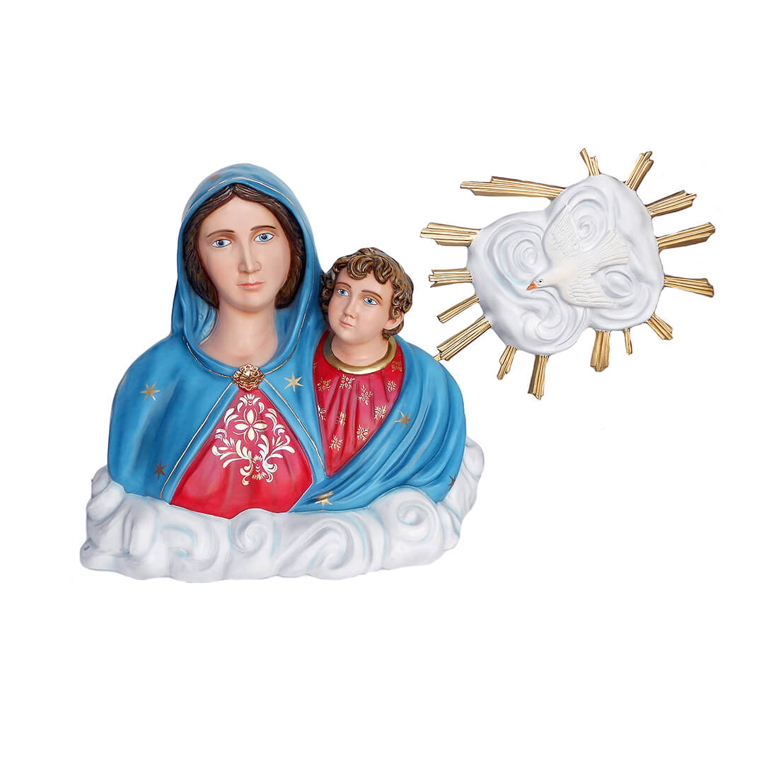 Statua Madonna dell'Arco, busto - 80cm - Lux Dei - Vendita Articoli Religiosi