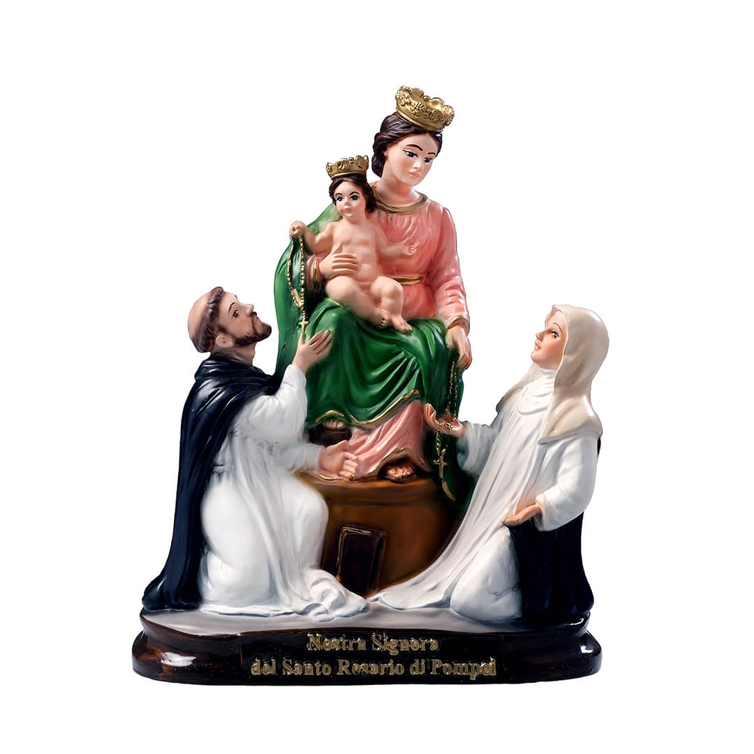 Statua Madonna di Pompei - 25cm - Lux Dei - Vendita Articoli Religiosi