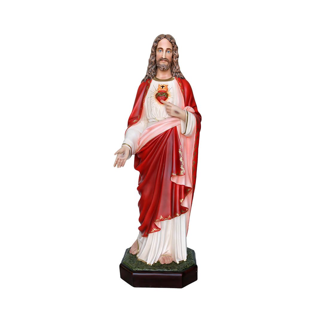 Statua Sacro Cuore - 110cm - Lux Dei - Vendita Articoli Religiosi