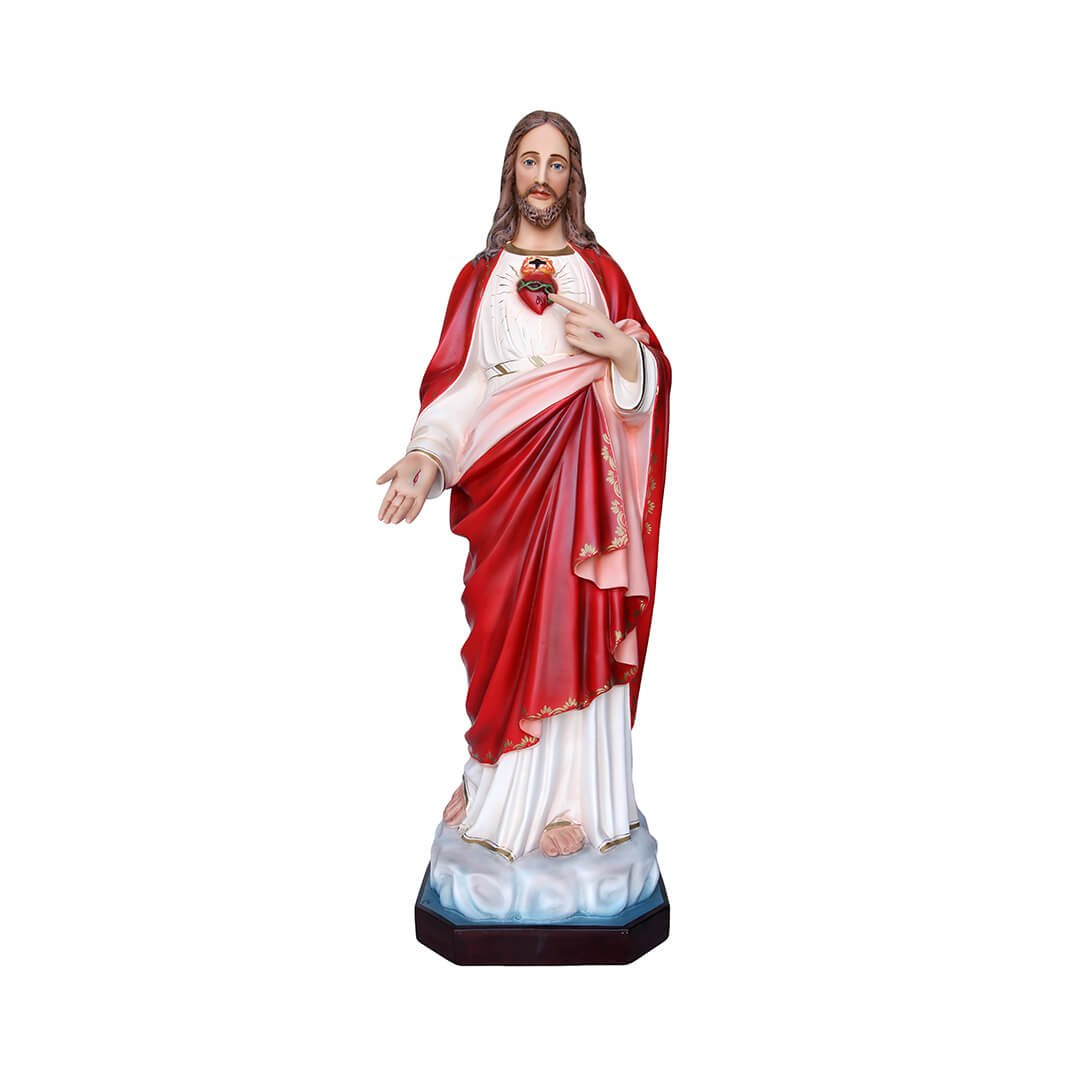 Statua Sacro Cuore - 130cm - Lux Dei - Vendita Articoli Religiosi