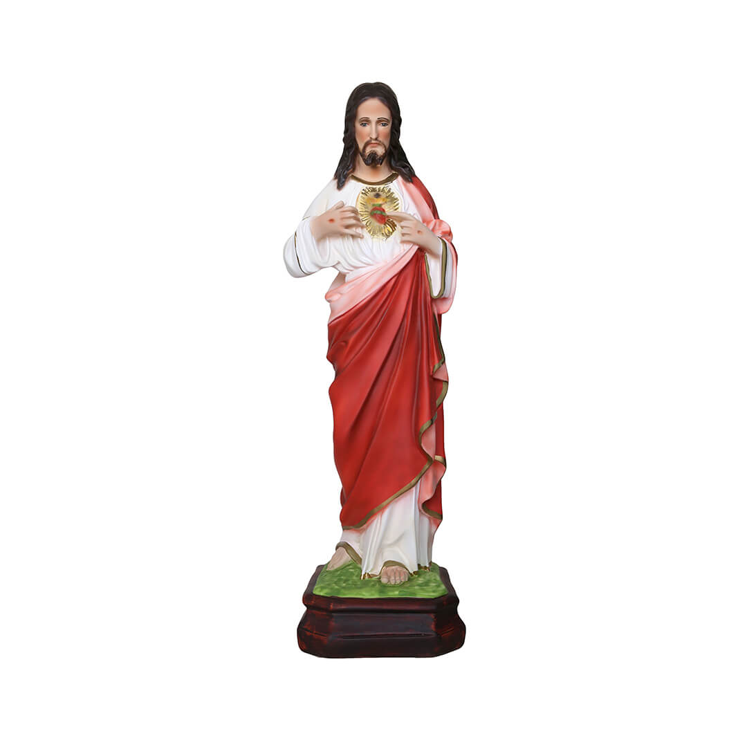 Statua Sacro Cuore - 65cm - Lux Dei - Vendita Articoli Religiosi