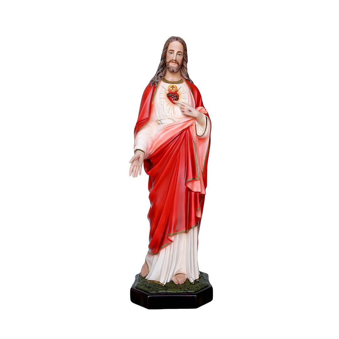 Statua Sacro Cuore - 85cm - Lux Dei - Vendita Articoli Religiosi
