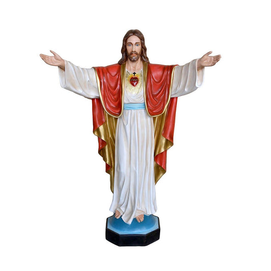 Statua Sacro Cuore braccia aperte - 200cm - Lux Dei - Vendita Articoli Religiosi
