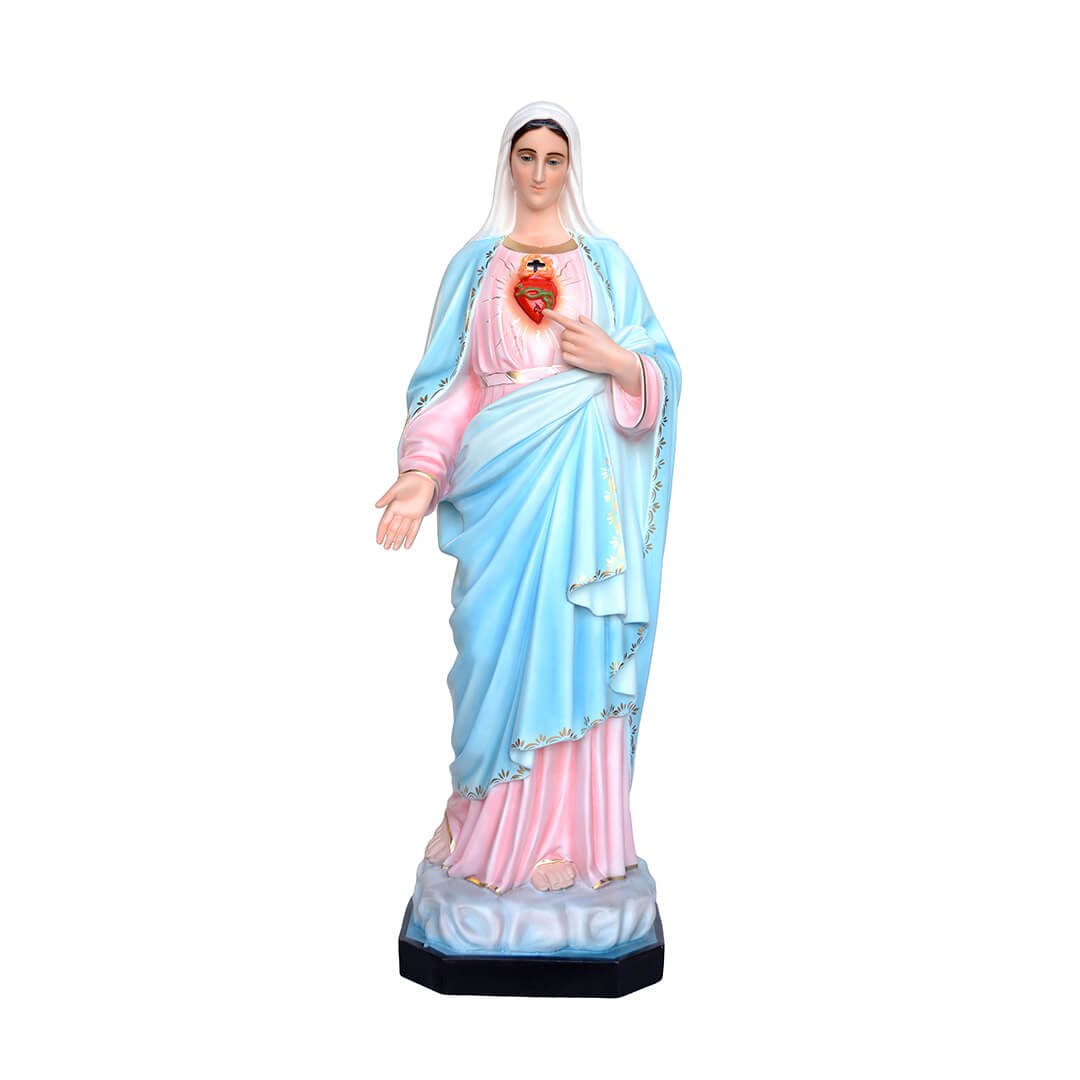 Statua Sacro Cuore di Maria - 130cm - Lux Dei - Vendita Articoli Religiosi