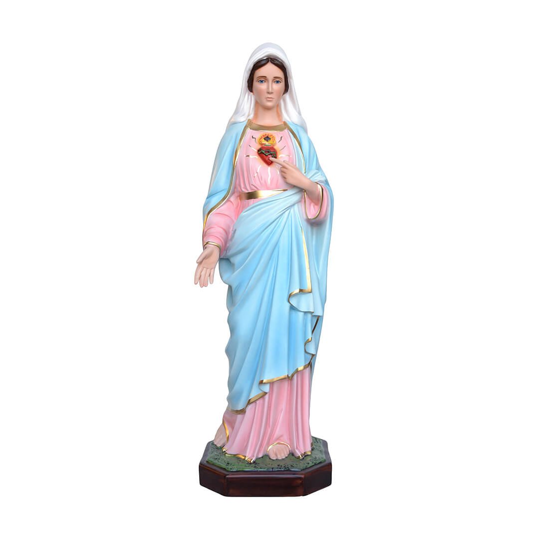 Statua Sacro Cuore di Maria - 85cm - Lux Dei - Vendita Articoli Religiosi