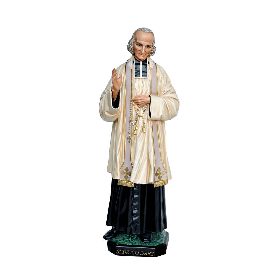 Statua San Curato d'Ars - 125cm - Lux Dei - Vendita Articoli Religiosi