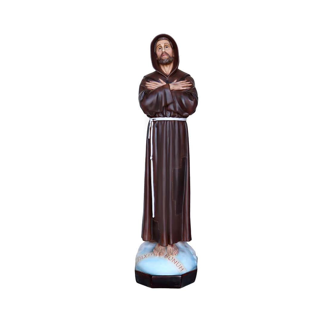 Statua San Francesco d'Assisi - 80cm - Lux Dei - Vendita Articoli Religiosi