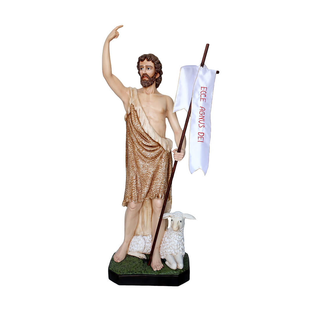 Statua San Giovanni Battista - 160cm - Lux Dei - Vendita Articoli Religiosi