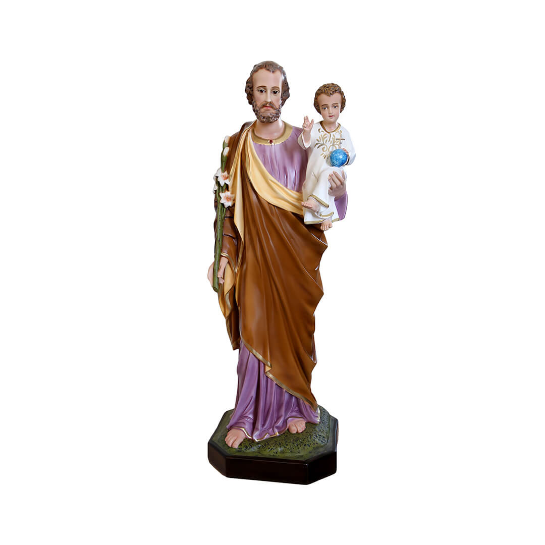 Statua San Giuseppe - 100cm - Lux Dei - Vendita Articoli Religiosi