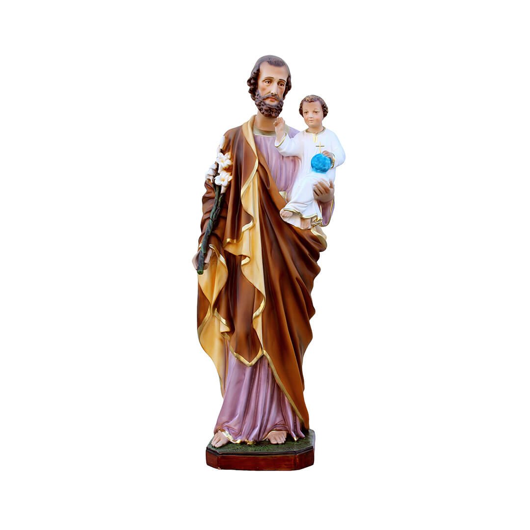Statua San Giuseppe - 70cm - Lux Dei - Vendita Articoli Religiosi