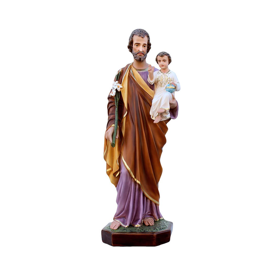 Statua San Giuseppe - 85cm - Lux Dei - Vendita Articoli Religiosi