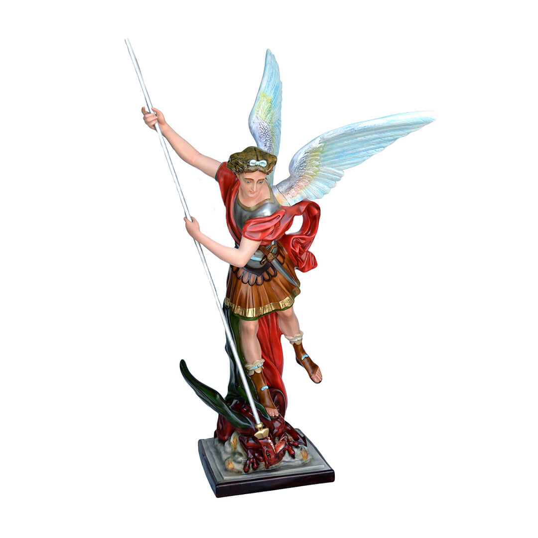 Statua San Michele, ali aperte - 160cm - Lux Dei - Vendita Articoli Religiosi