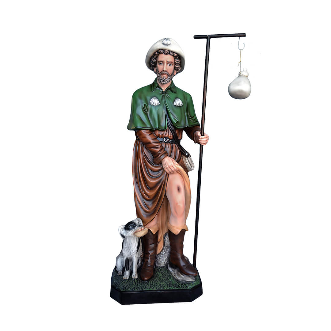 Statua San Rocco - 160cm - Lux Dei - Vendita Articoli Religiosi