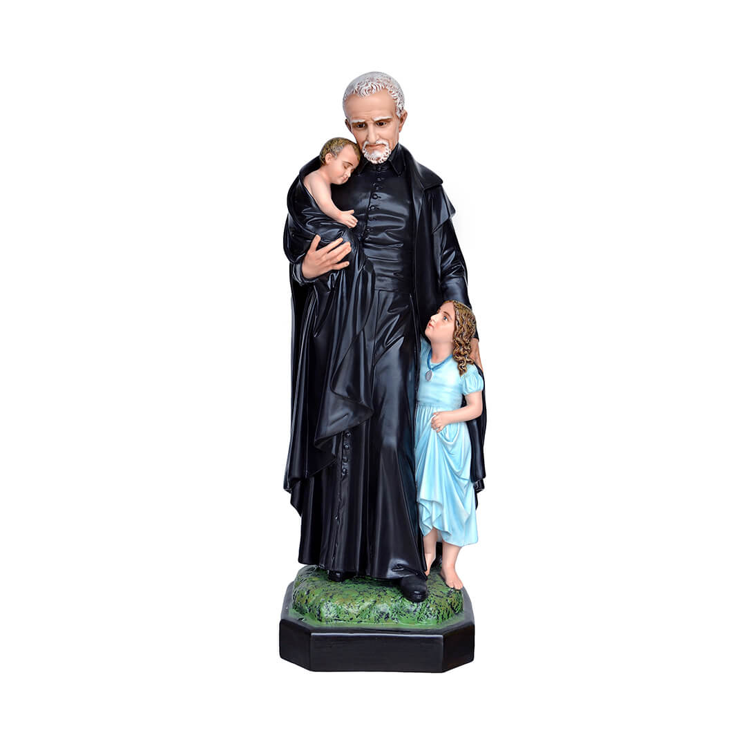 Statua San Vincenzo de Paoli - 110cm - Lux Dei - Vendita Articoli Religiosi