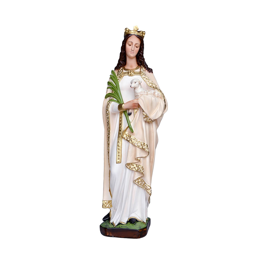 Statua Sant'Agnese - 60cm - Lux Dei - Vendita Articoli Religiosi