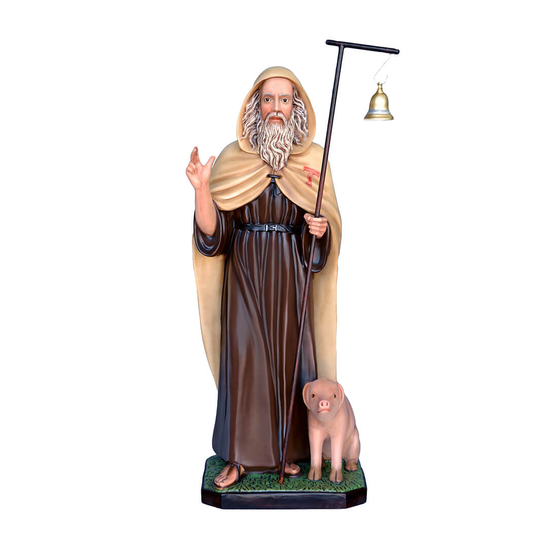 Statua Sant'Antonio Abate - 130cm - Lux Dei - Vendita Articoli Religiosi