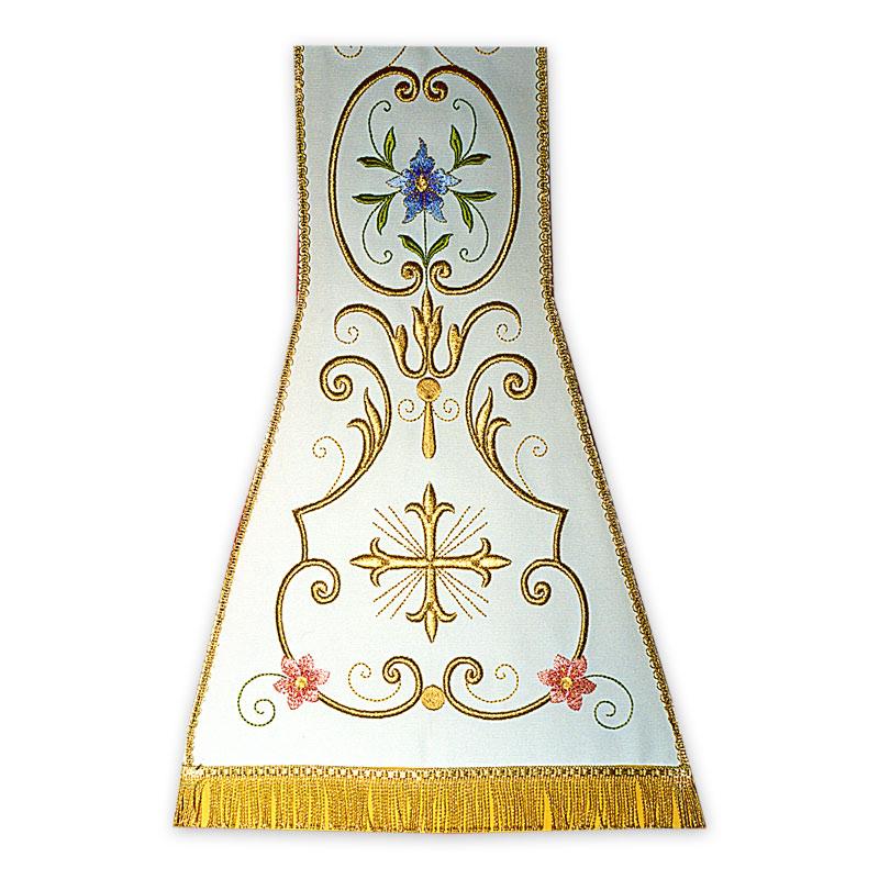 Stola classica con ricamo a macchina - luxdei.it