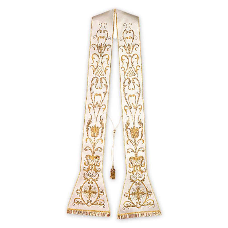 Stola classica ricamata a macchina - luxdei.it