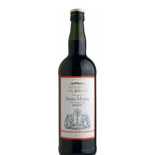 Vino liquoroso Rosso per Santa Messa - 1 Litro - Lux Dei - Vendita Articoli Religiosi
