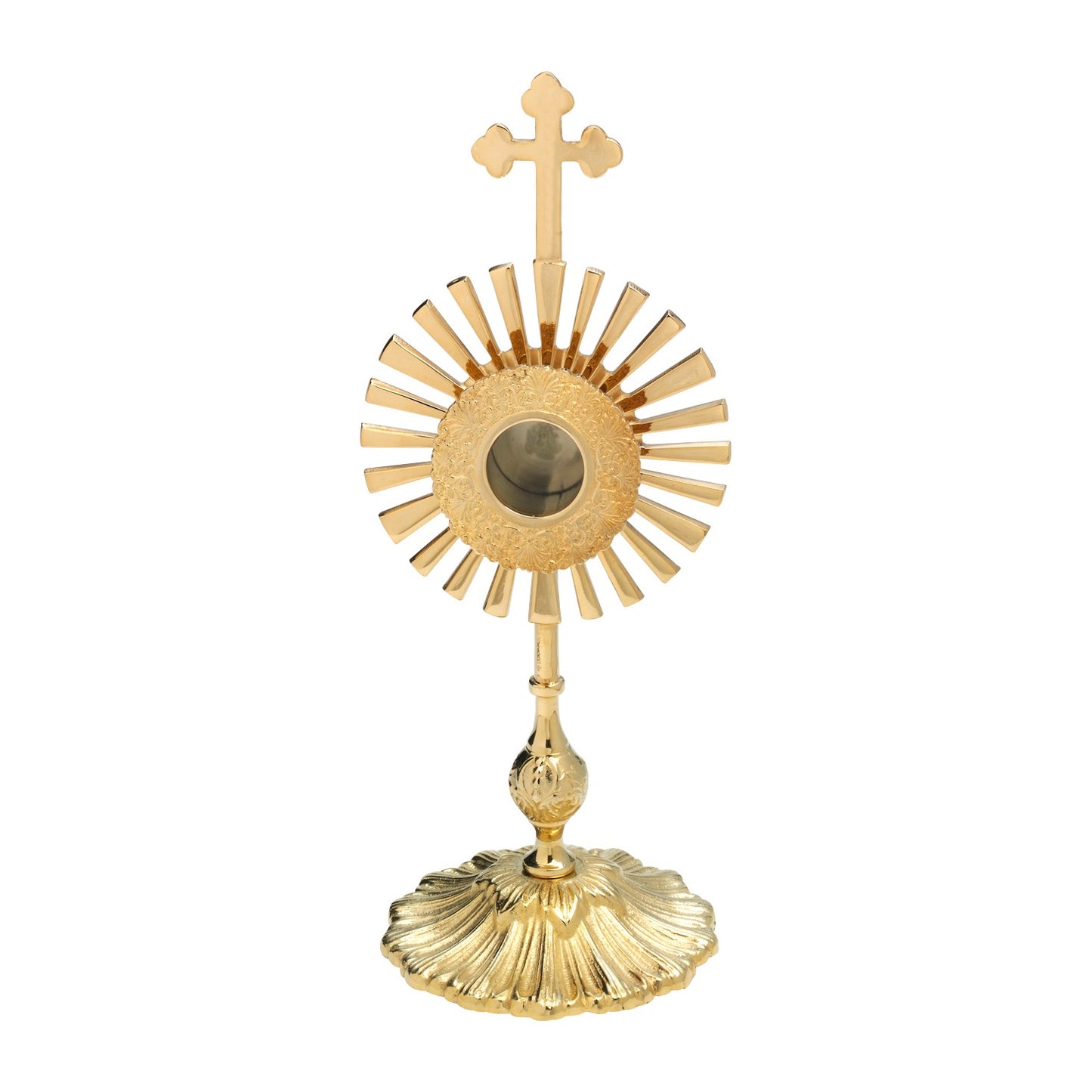 Reliquiario dorato H 32 cm