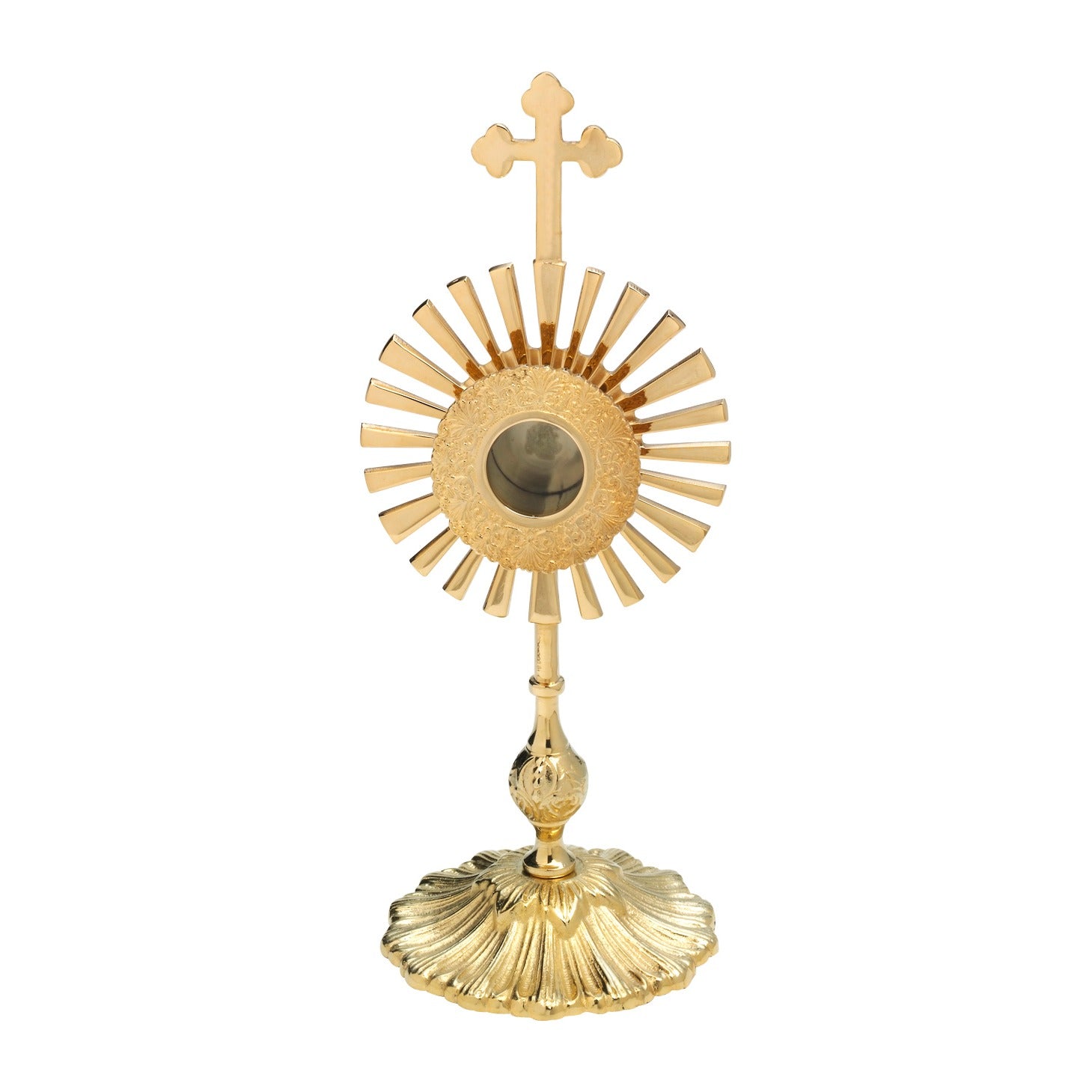 Reliquiario dorato H 32 cm
