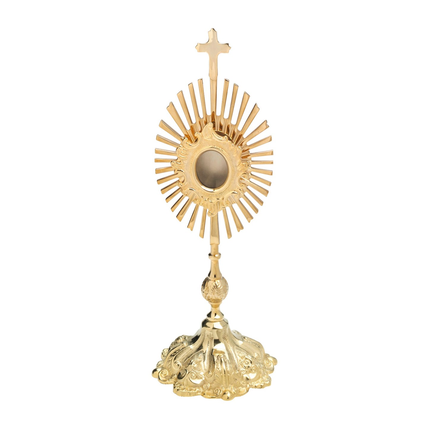 Reliquiario dorato H 35 cm