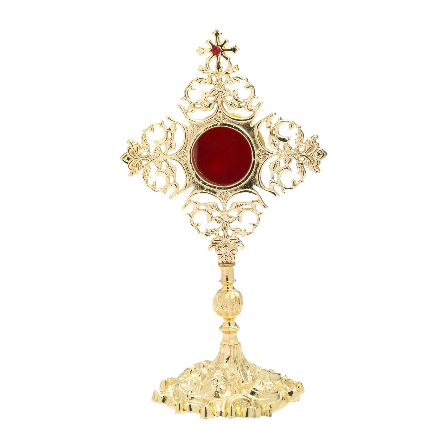 Reliquiario dorato H 32 cm