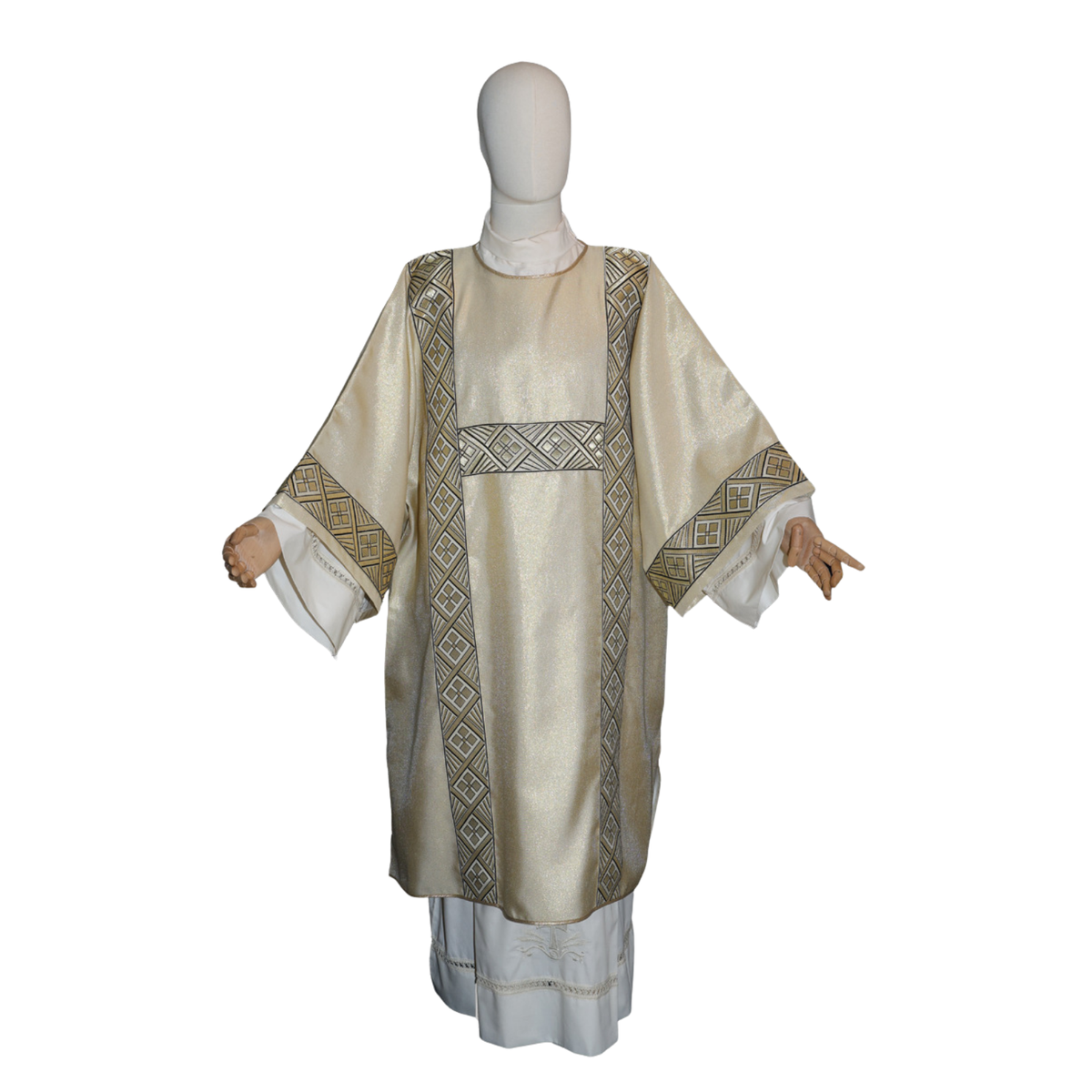 Dalmatica Oro Lurex con Galloni Fronte e Retro